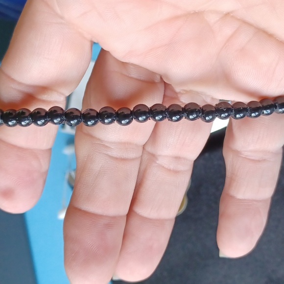 Vintage La Regale Black Beaded Bag, NWT, 8"x6" - Picture 4 of 7